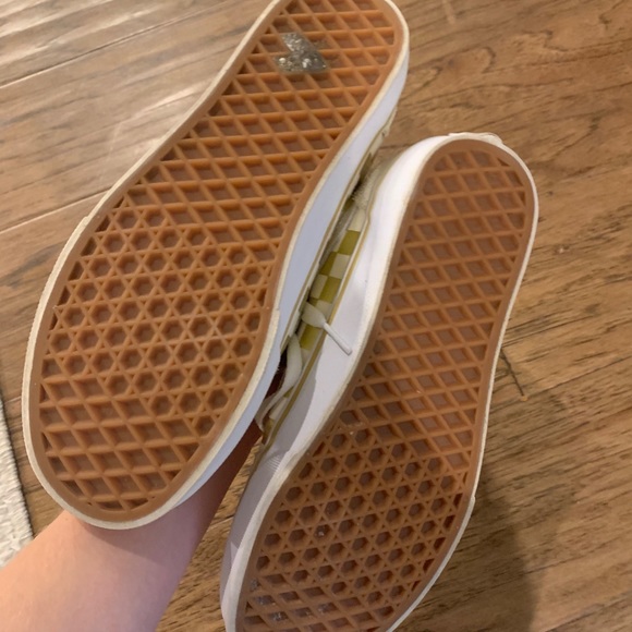 Gold Checkered Vans - Picture 3 of 4